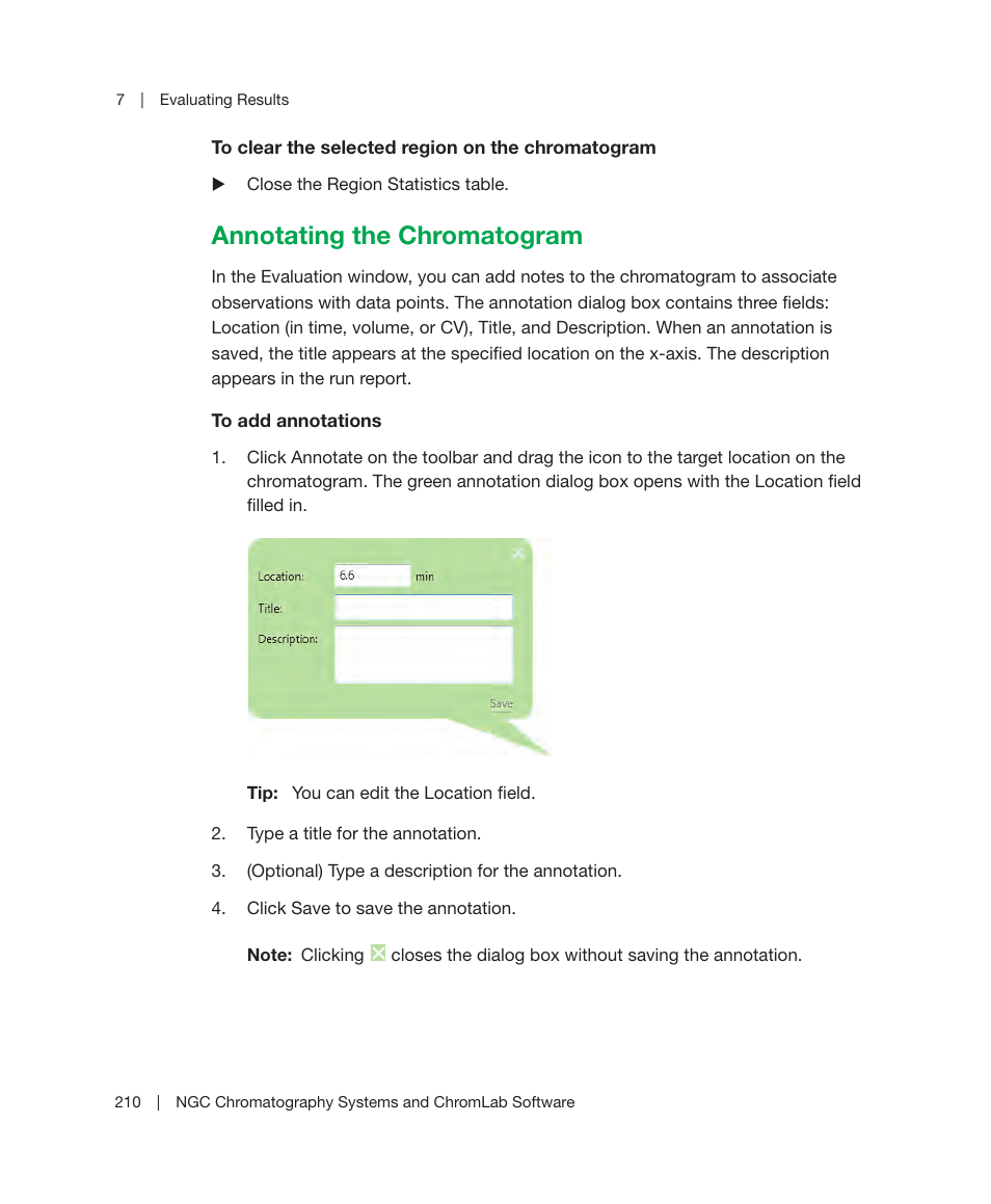 Annotating the chromatogram | Bio-Rad ChromLab™ Software User Manual | Page 212 / 300