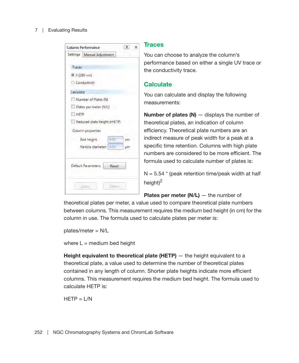 Traces calculate | Bio-Rad ChromLab™ Software User Manual | Page 254 / 300