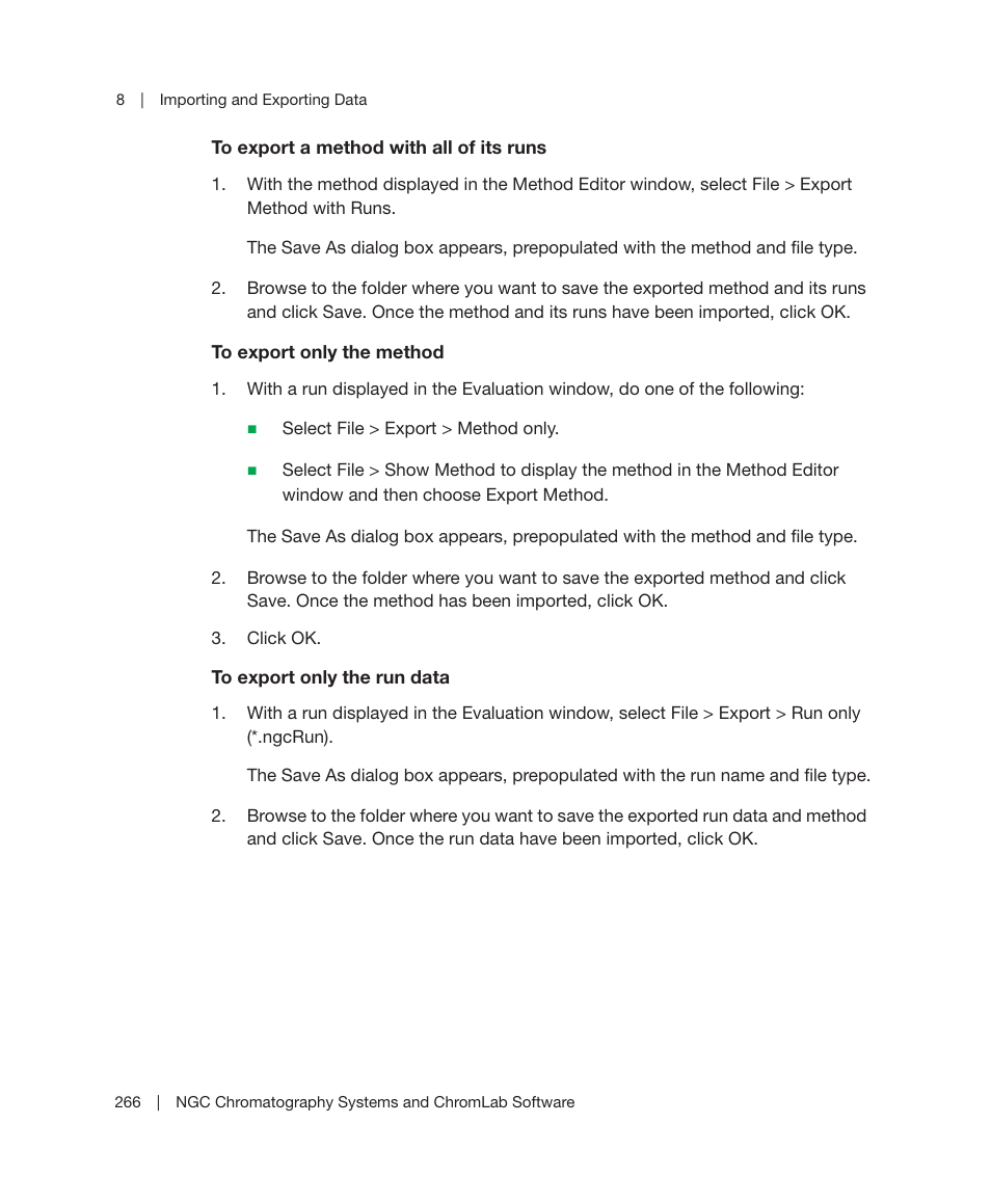 Bio-Rad ChromLab™ Software User Manual | Page 268 / 300
