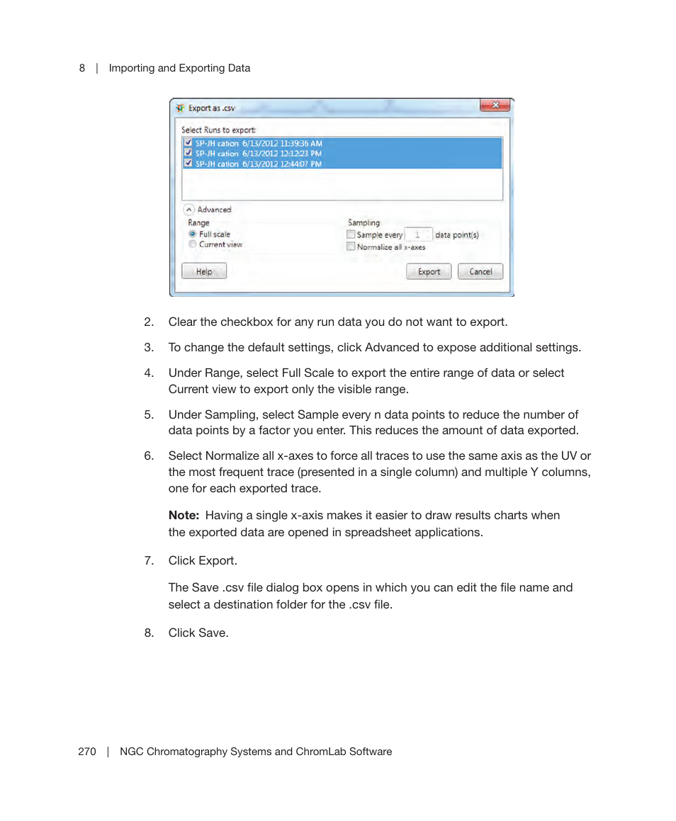 Bio-Rad ChromLab™ Software User Manual | Page 272 / 300