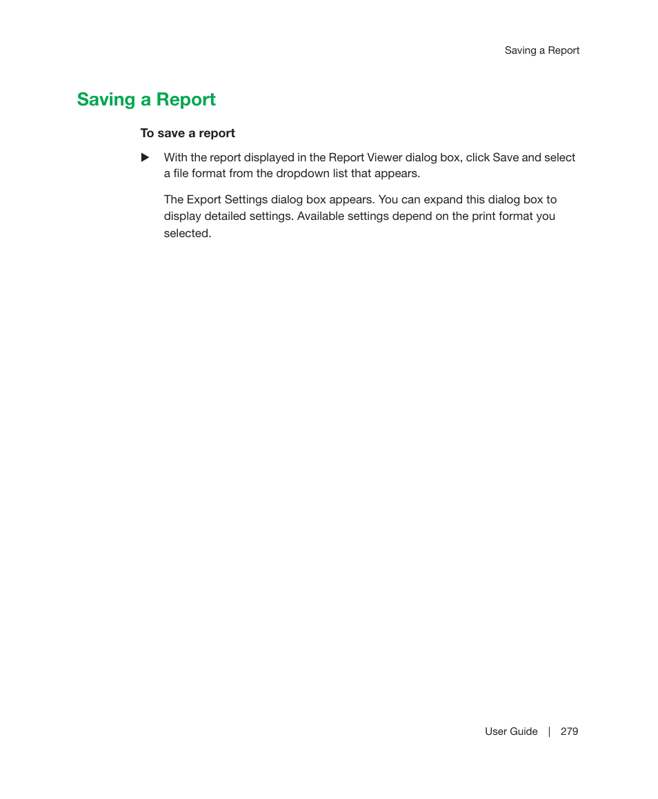 Saving a report | Bio-Rad ChromLab™ Software User Manual | Page 281 / 300