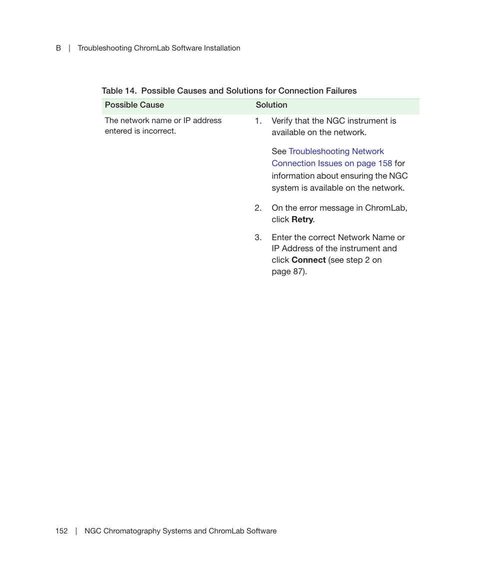 Table | Bio-Rad ChromLab™ Software User Manual | Page 154 / 178