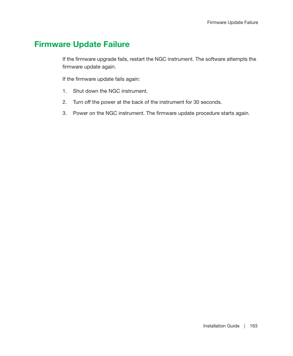 Firmware update failure | Bio-Rad ChromLab™ Software User Manual | Page 165 / 178