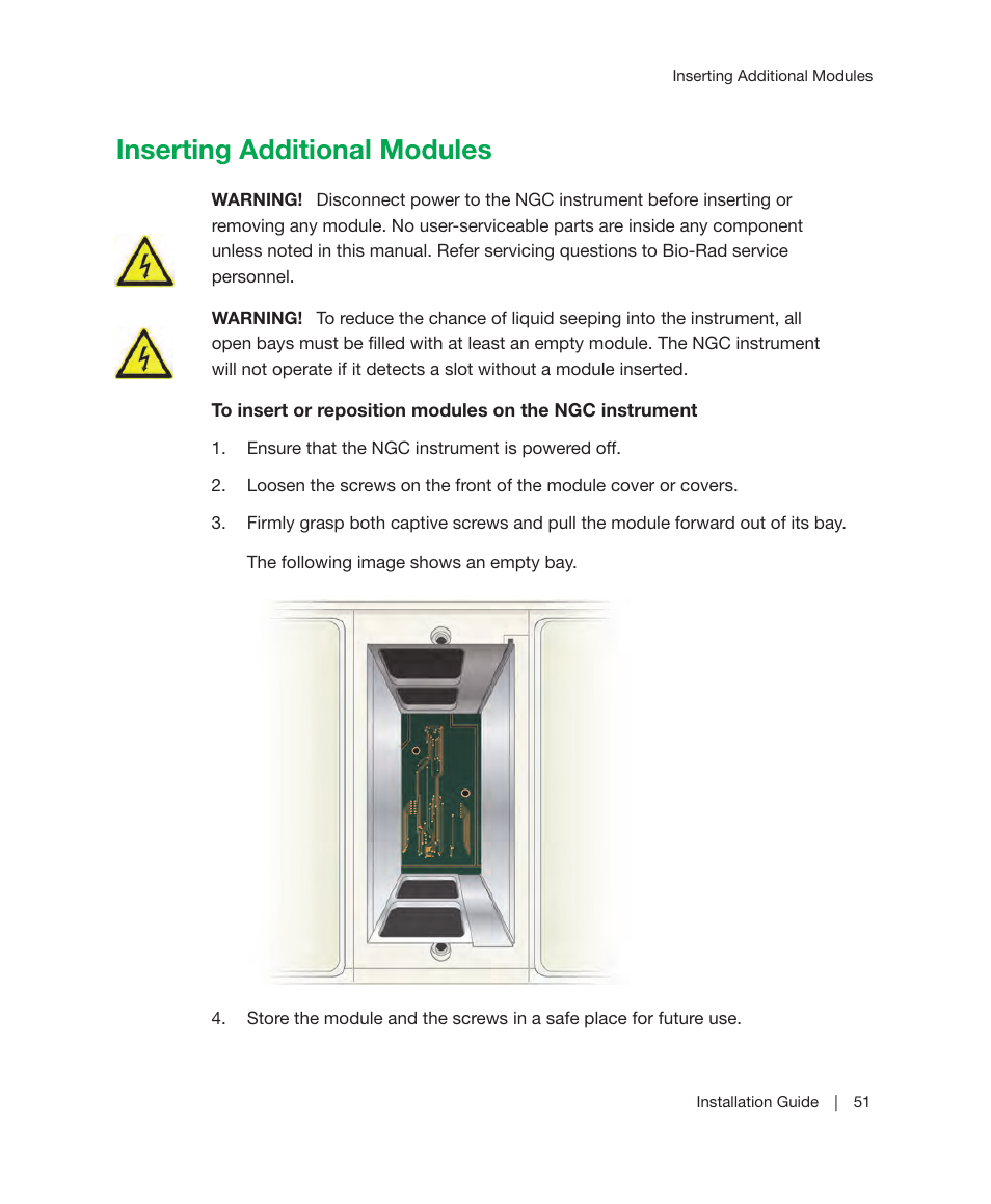 Inserting additional modules | Bio-Rad ChromLab™ Software User Manual | Page 53 / 178