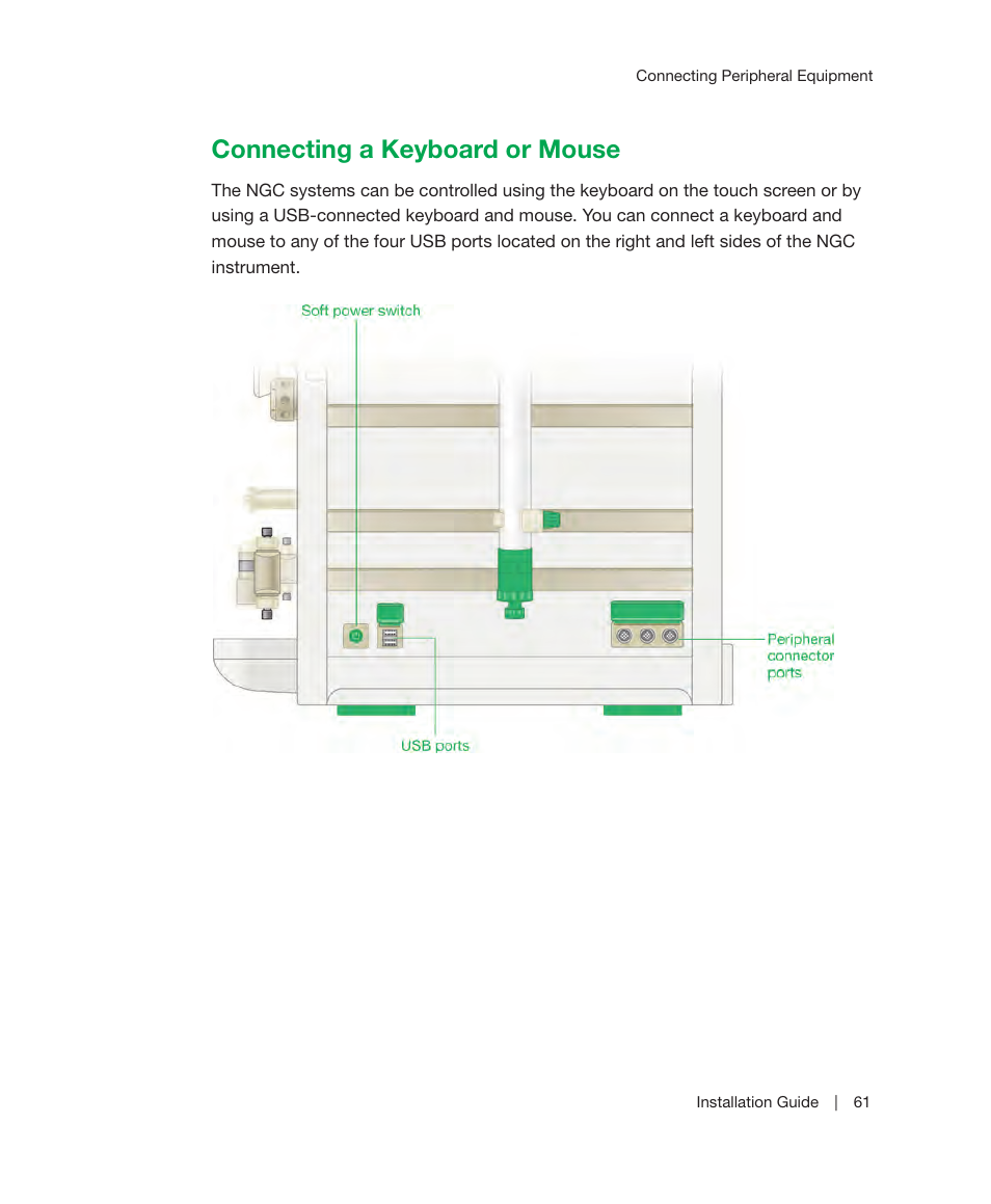 Connecting a keyboard or mouse | Bio-Rad ChromLab™ Software User Manual | Page 63 / 178