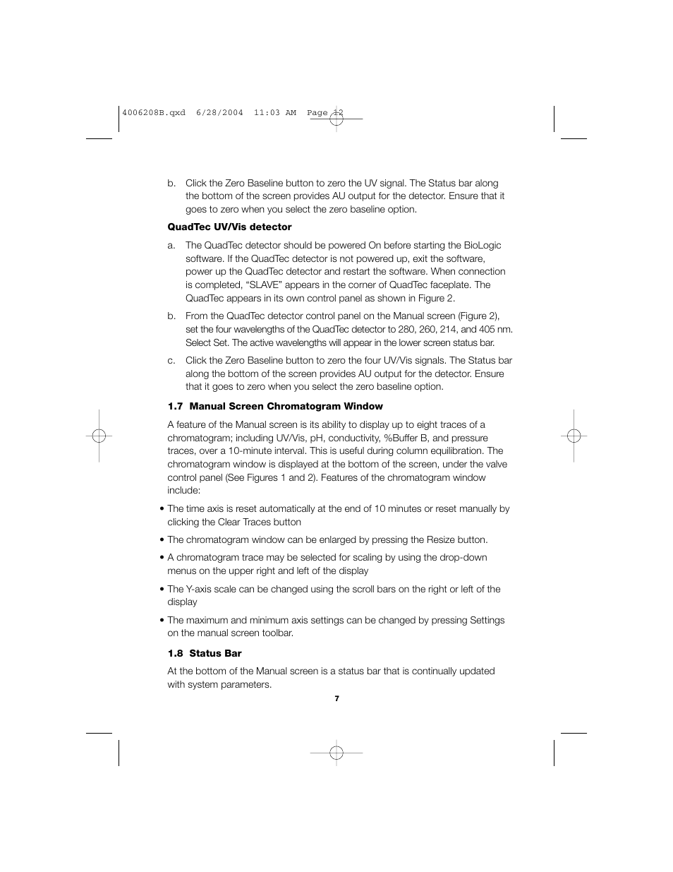 Bio-Rad BioLogic DuoFlow Pathfinder 80 System DuoFlow Chromatography System Starter Kit User Manual | Page 10 / 40