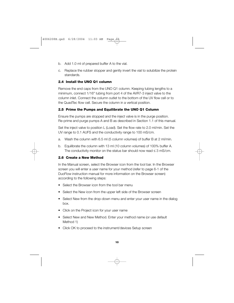 Bio-Rad BioLogic DuoFlow Pathfinder 80 System DuoFlow Chromatography System Starter Kit User Manual | Page 13 / 40