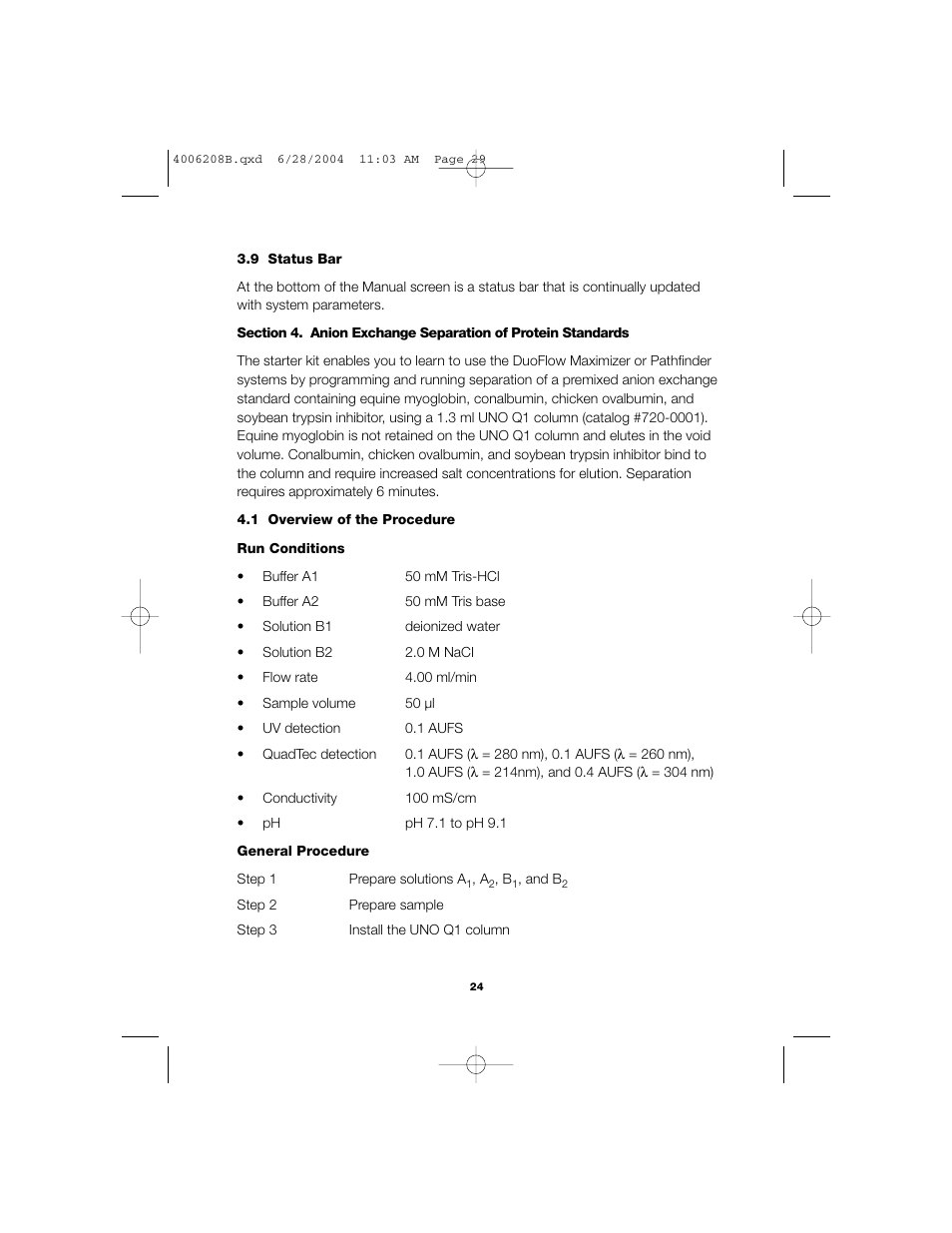 Bio-Rad BioLogic DuoFlow Pathfinder 80 System DuoFlow Chromatography System Starter Kit User Manual | Page 27 / 40