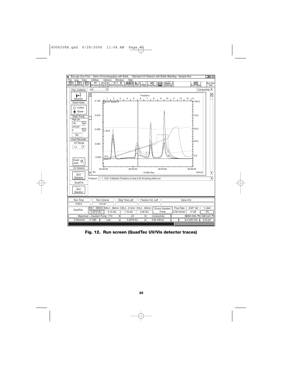 Bio-Rad BioLogic DuoFlow Pathfinder 80 System DuoFlow Chromatography System Starter Kit User Manual | Page 38 / 40