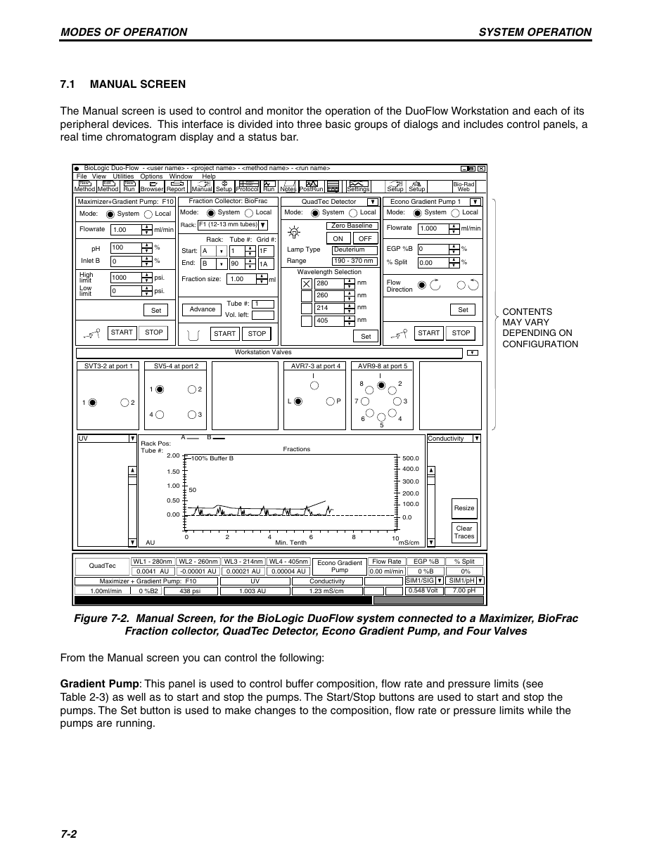 Modes of operation system operation 7-2 | Bio-Rad BioLogic Signal Import Module (SIM) User Manual | Page 131 / 239