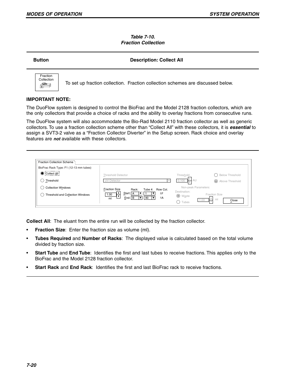 Modes of operation system operation 7-20 | Bio-Rad BioLogic Signal Import Module (SIM) User Manual | Page 149 / 239