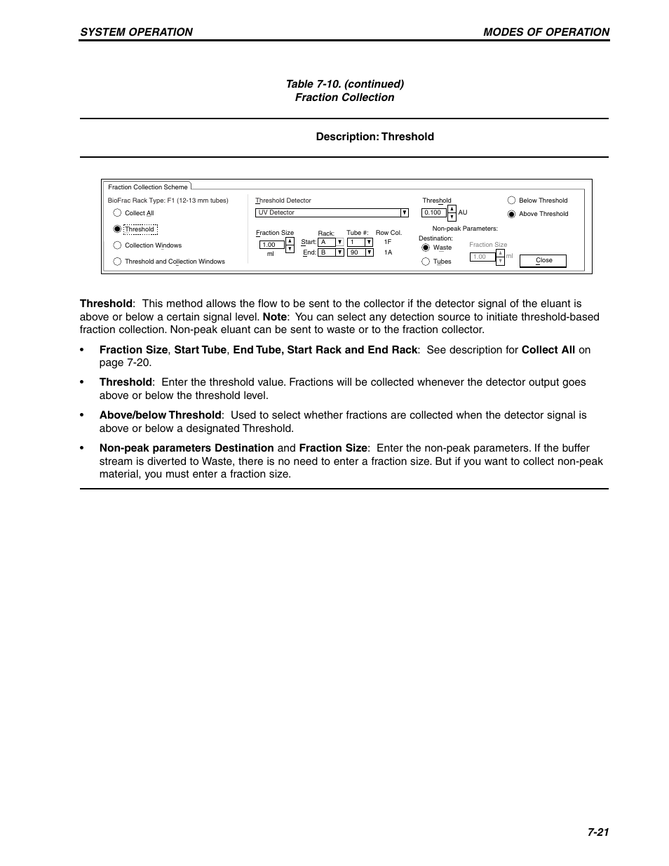 Modes of operation system operation 7-21 | Bio-Rad BioLogic Signal Import Module (SIM) User Manual | Page 150 / 239
