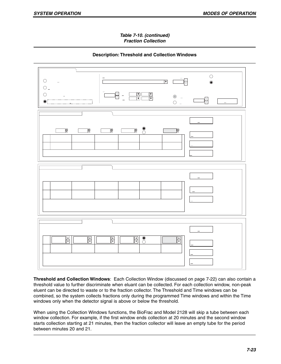 Modes of operation system operation 7-23 | Bio-Rad BioLogic Signal Import Module (SIM) User Manual | Page 152 / 239