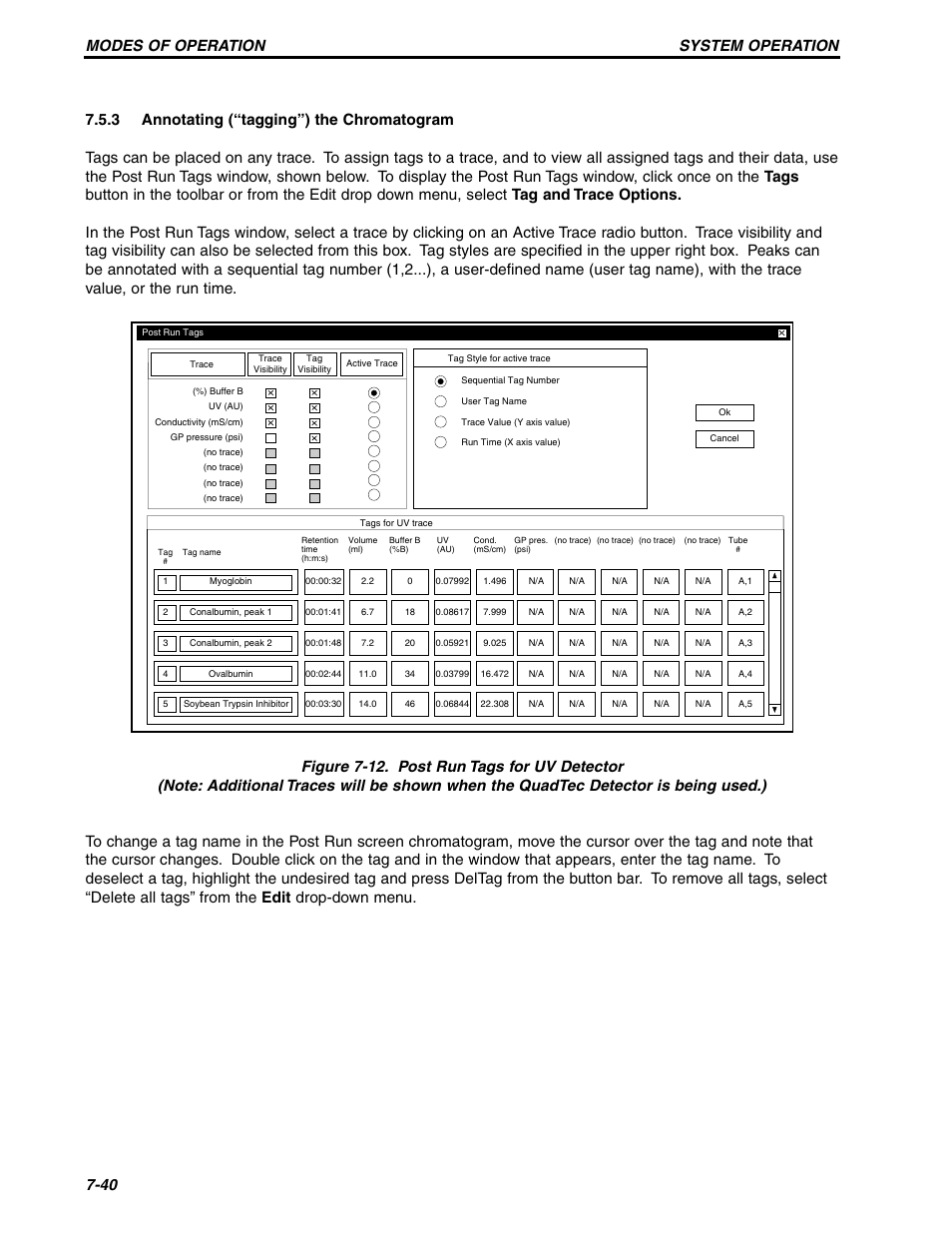 Modes of operation system operation 7-40 | Bio-Rad BioLogic Signal Import Module (SIM) User Manual | Page 169 / 239