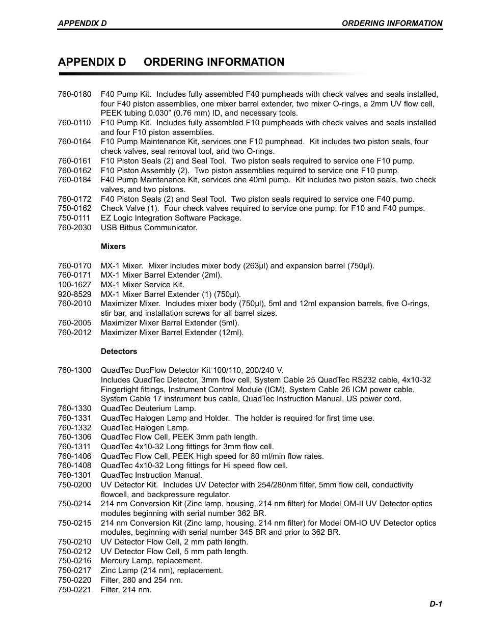 Appendix d ordering information | Bio-Rad BioLogic Signal Import Module (SIM) User Manual | Page 228 / 239