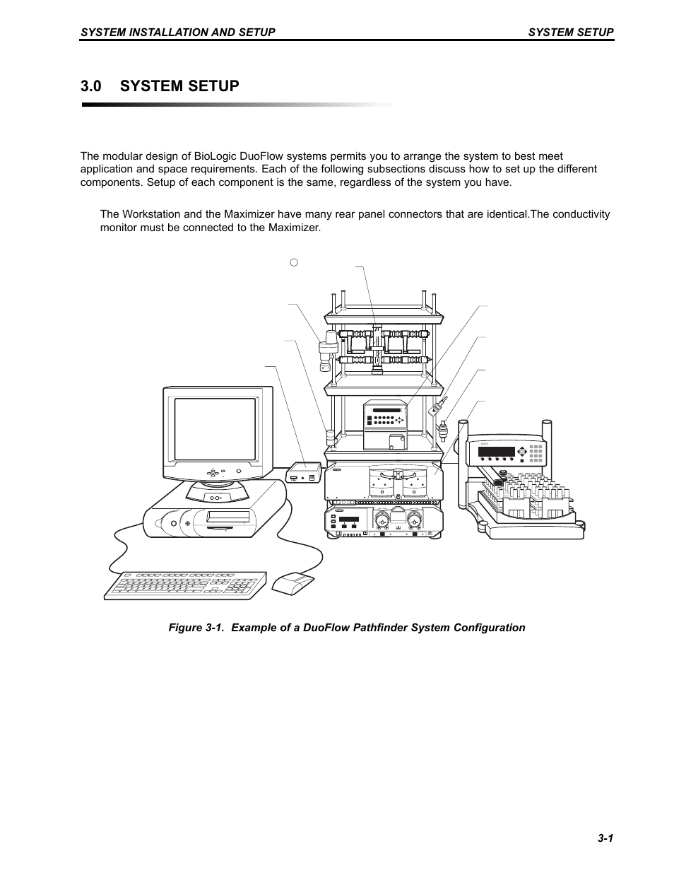 0 system setup, System setup system installation and setup 3-1, Conductivity monitor workstation ph monitor | Bio-Rad BioLogic Signal Import Module (SIM) User Manual | Page 73 / 239
