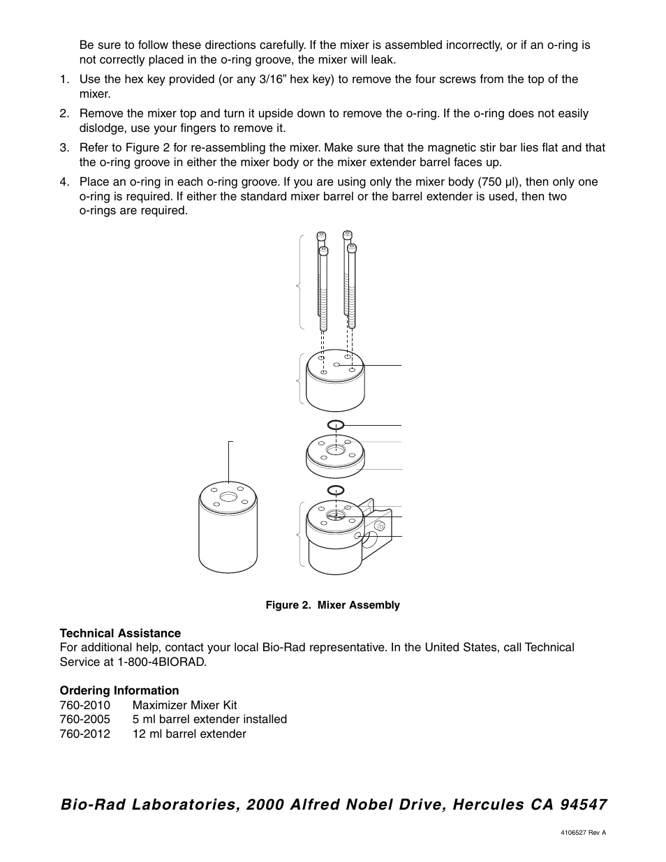 Bio-Rad BioLogic Mixers User Manual | Page 2 / 2
