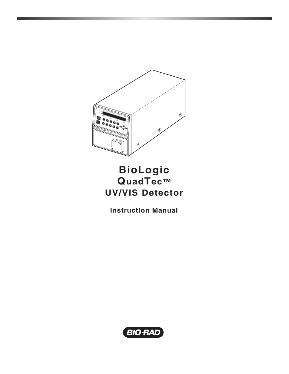 Bio-Rad BioLogic QuadTec™ Detector and Components User Manual | 58 pages