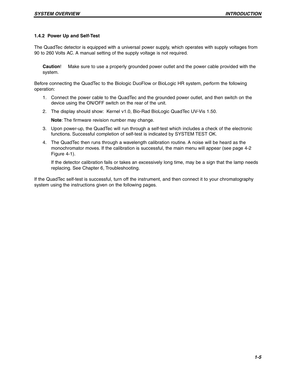 Bio-Rad BioLogic QuadTec™ Detector and Components User Manual | Page 10 / 58