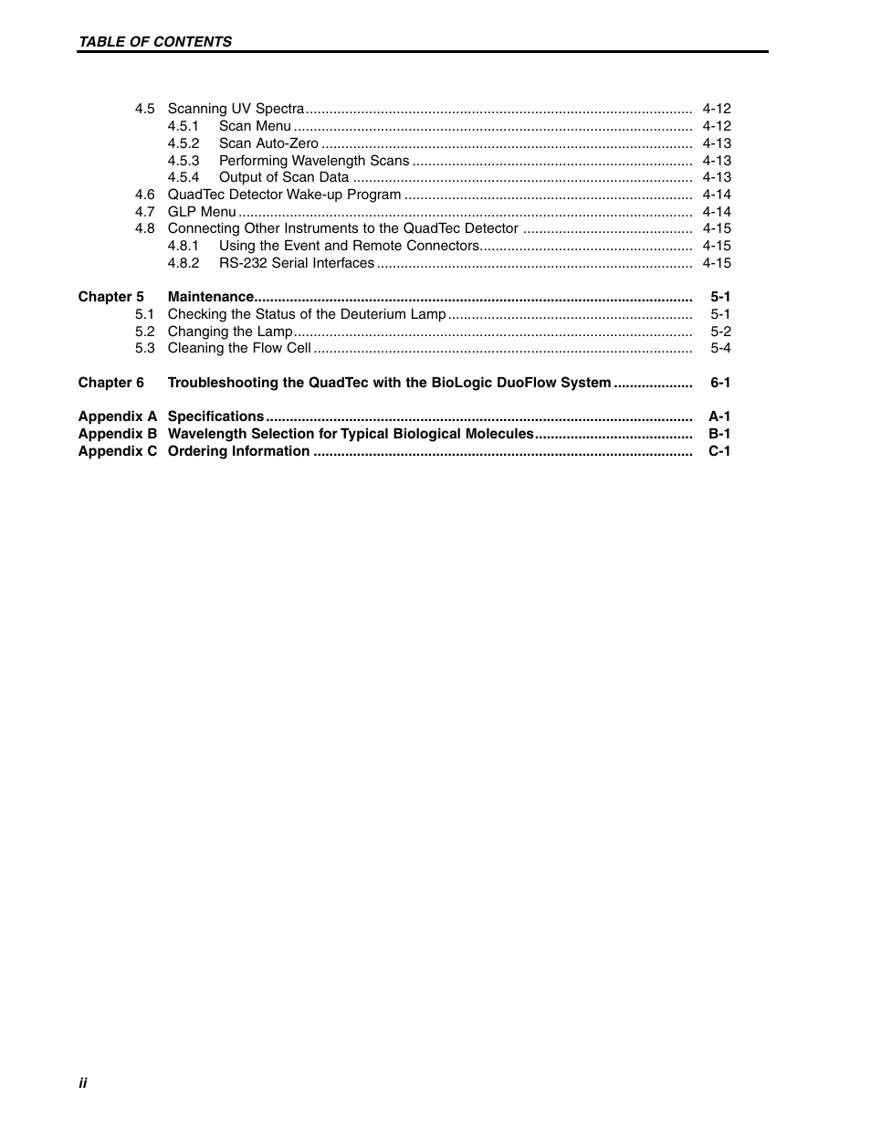 Bio-Rad BioLogic QuadTec™ Detector and Components User Manual | Page 5 / 58
