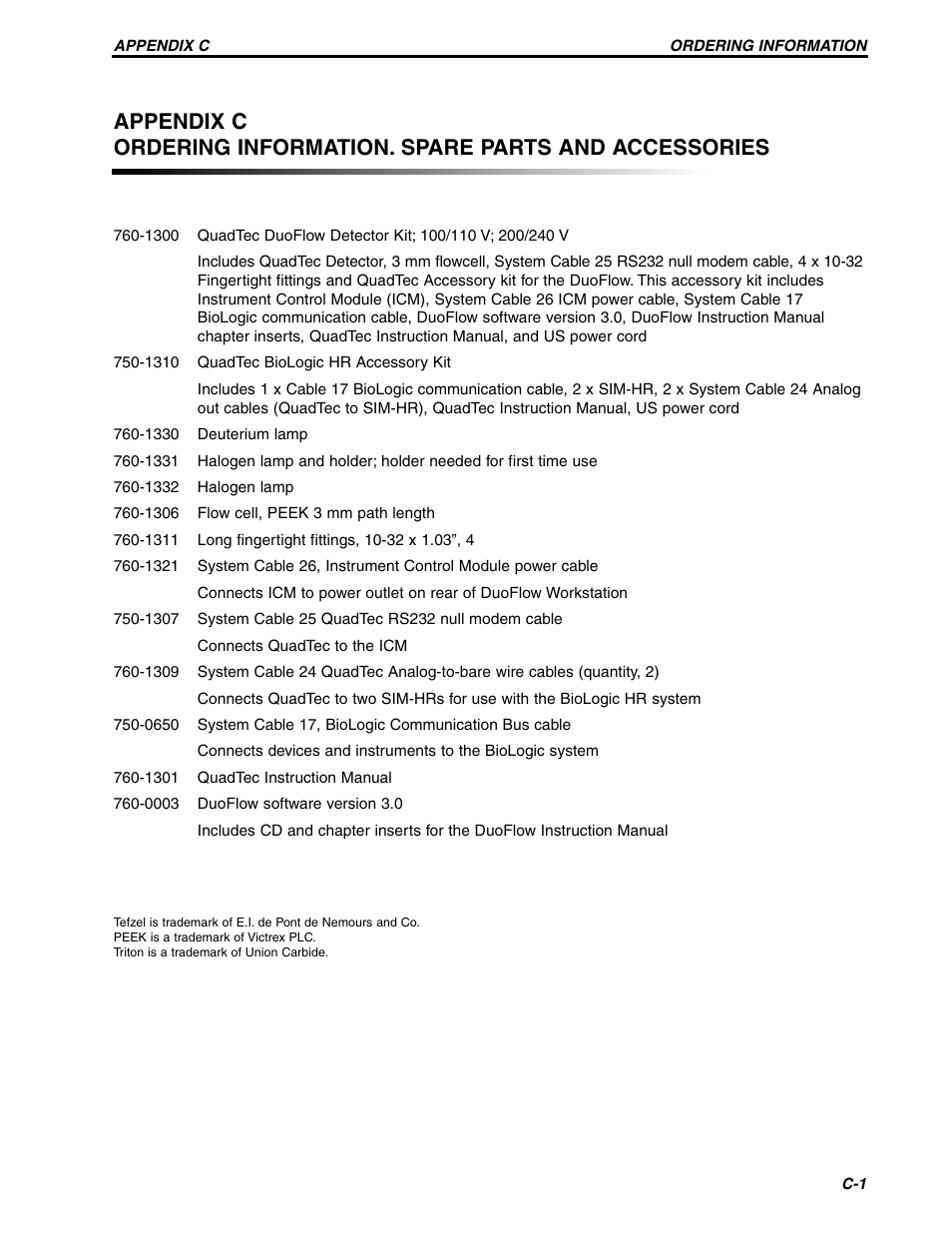 Bio-Rad BioLogic QuadTec™ Detector and Components User Manual | Page 56 / 58