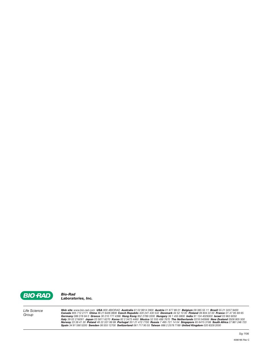 Bio-Rad BioLogic QuadTec™ Detector and Components User Manual | Page 58 / 58