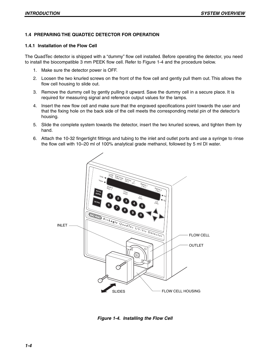 Bio-Rad BioLogic QuadTec™ Detector and Components User Manual | Page 9 / 58