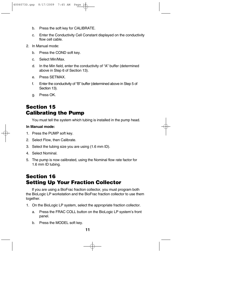 Bio-Rad BioLogic LP System User Manual | Page 15 / 28