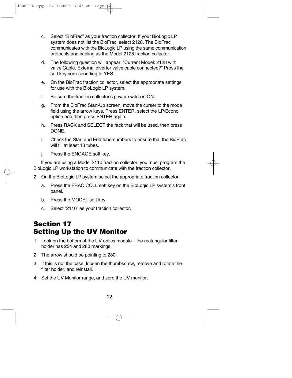 Bio-Rad BioLogic LP System User Manual | Page 16 / 28