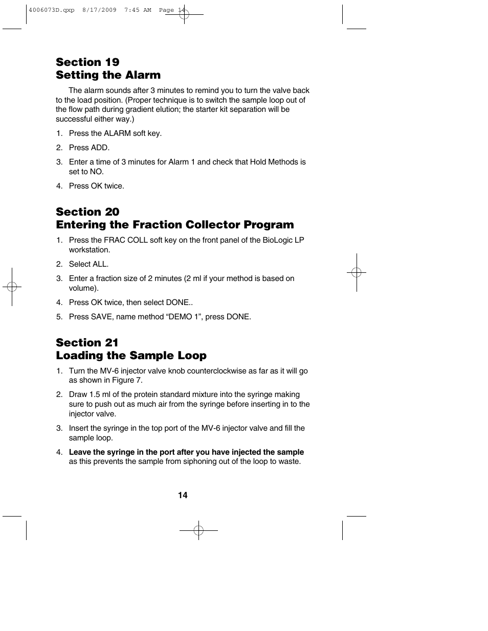 Bio-Rad BioLogic LP System User Manual | Page 18 / 28
