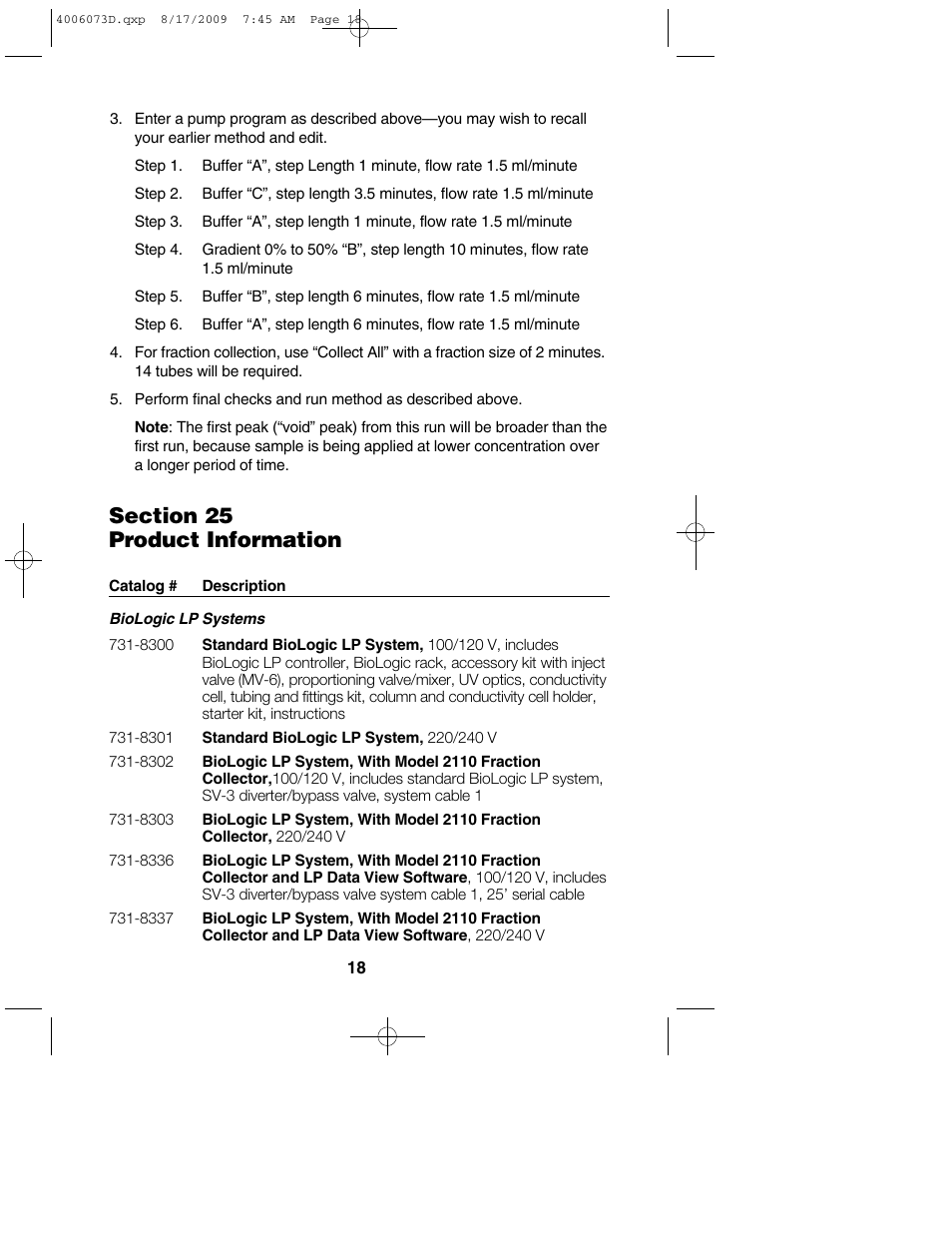 Bio-Rad BioLogic LP System User Manual | Page 22 / 28