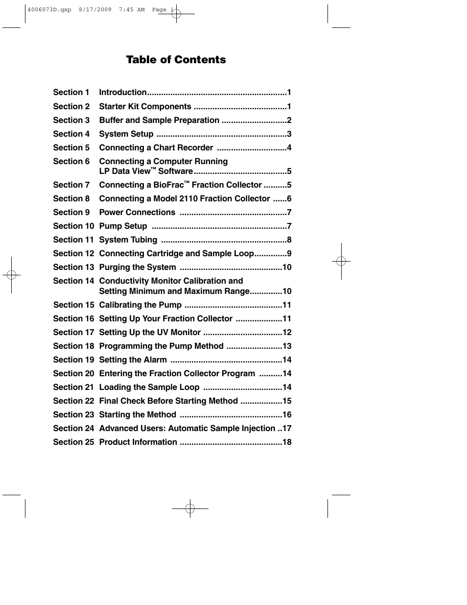Bio-Rad BioLogic LP System User Manual | Page 3 / 28