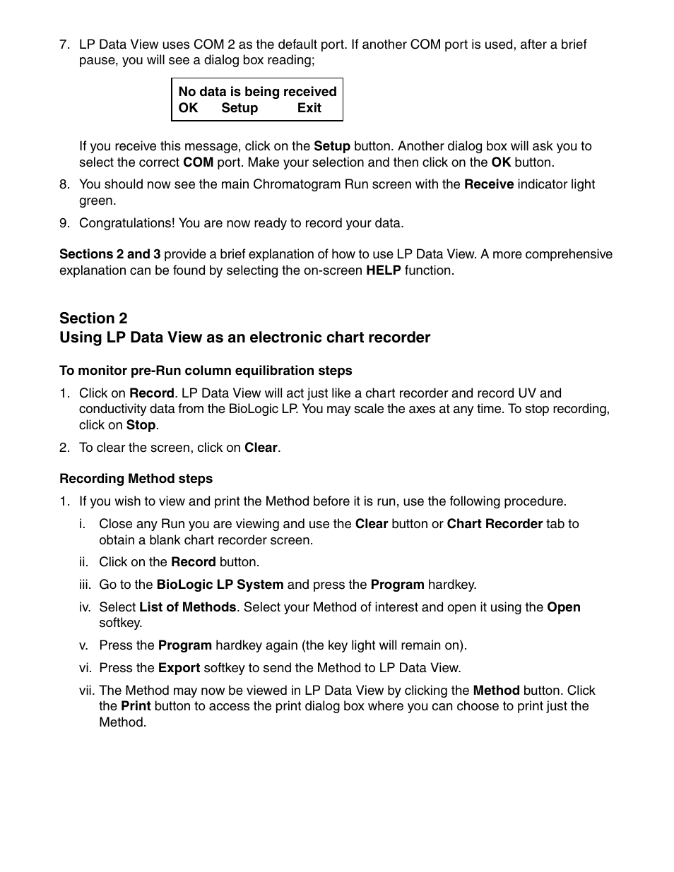 Bio-Rad LP Data View Software for BioLogic LP System User Manual | Page 2 / 4