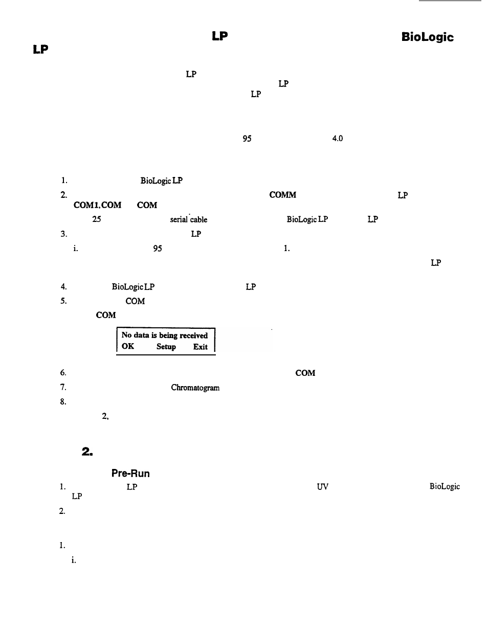 Computer requirements, Port, Recording method steps | Bio-Rad LP Data View Software for BioLogic LP System User Manual | Page 2 / 5