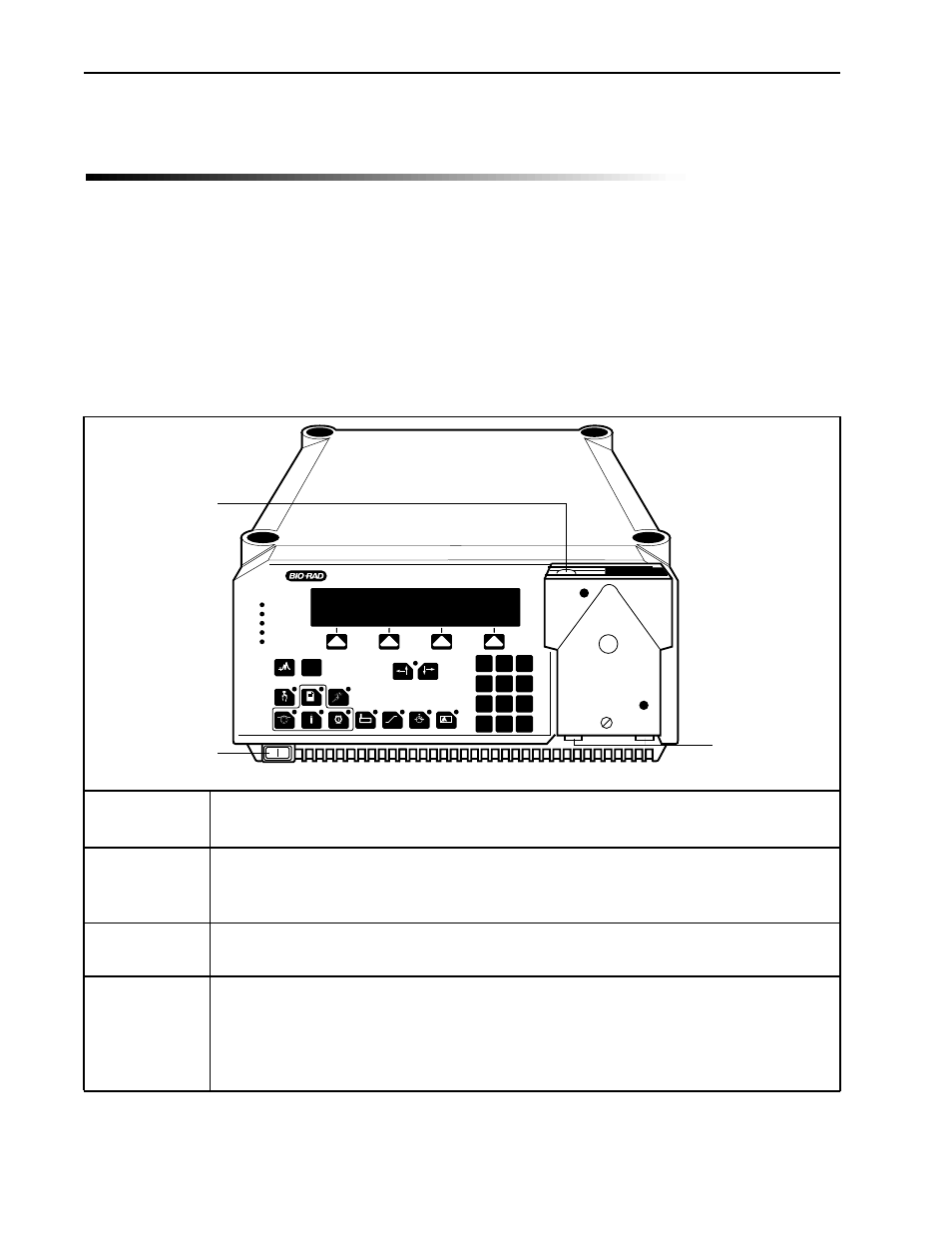 0 description of components, 1 biologic lp, 6description of components | Bio-Rad BioLogic LP System User Manual | Page 13 / 106