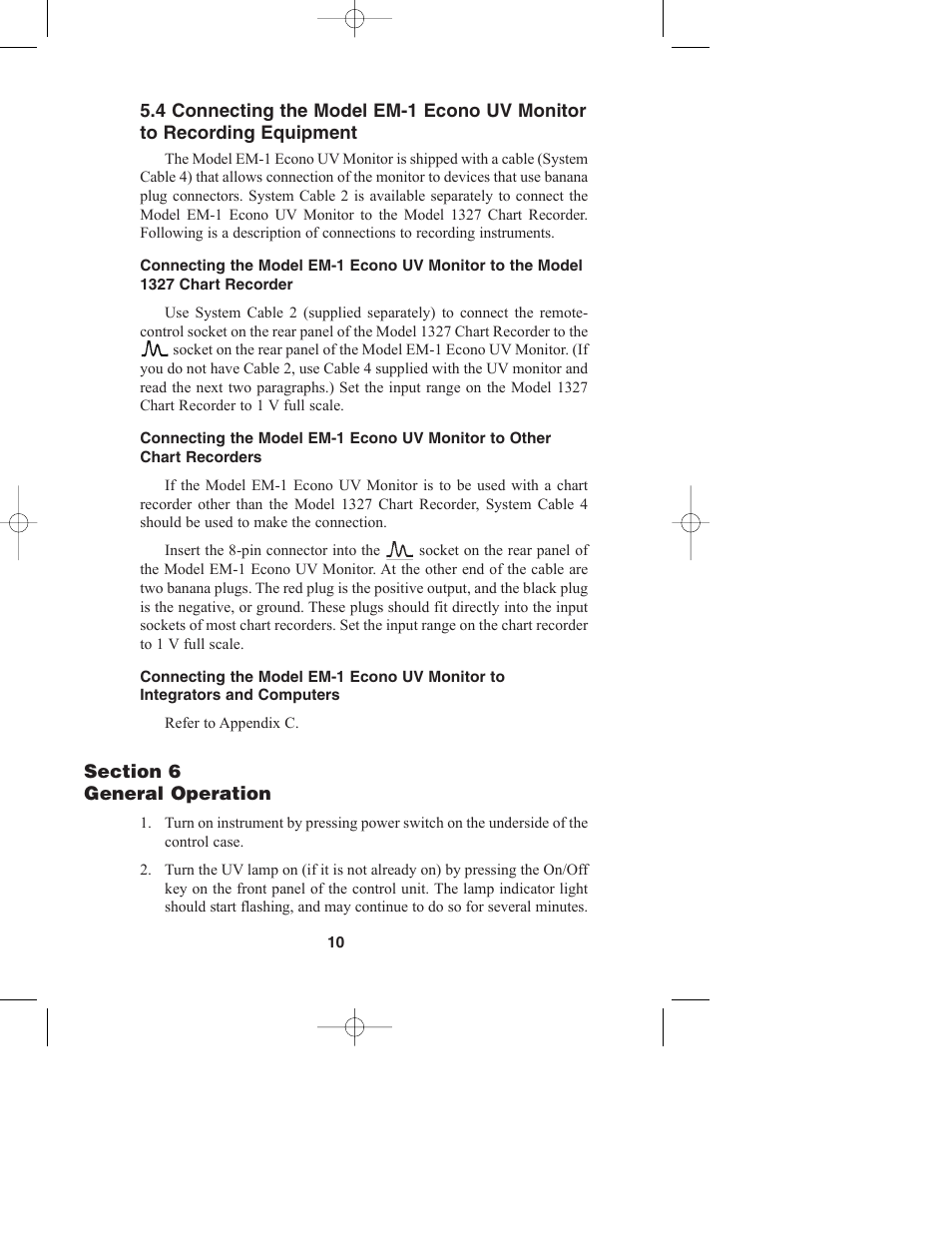 Bio-Rad Model EM-1 Econo™ UV Monitor User Manual | Page 13 / 23