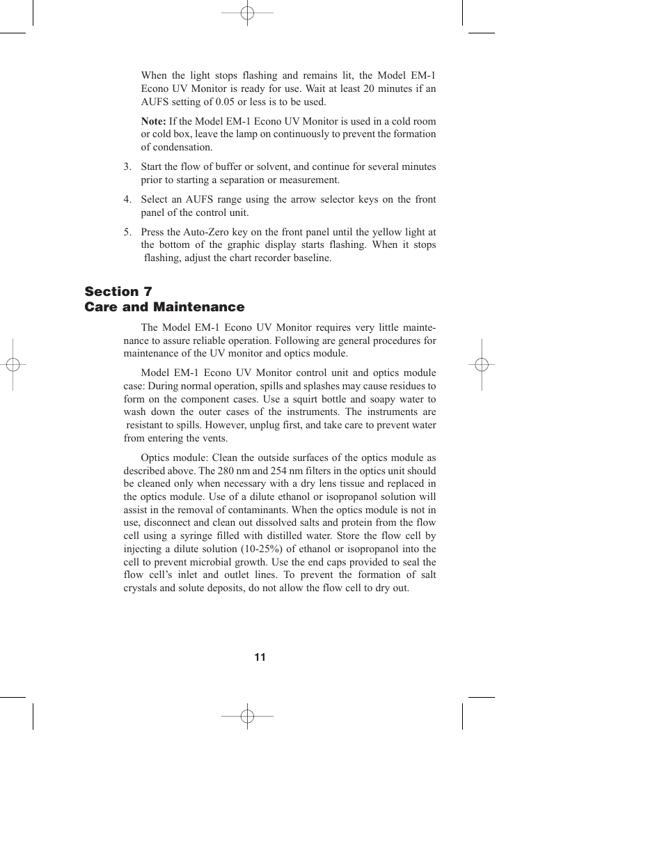 Bio-Rad Model EM-1 Econo™ UV Monitor User Manual | Page 14 / 23