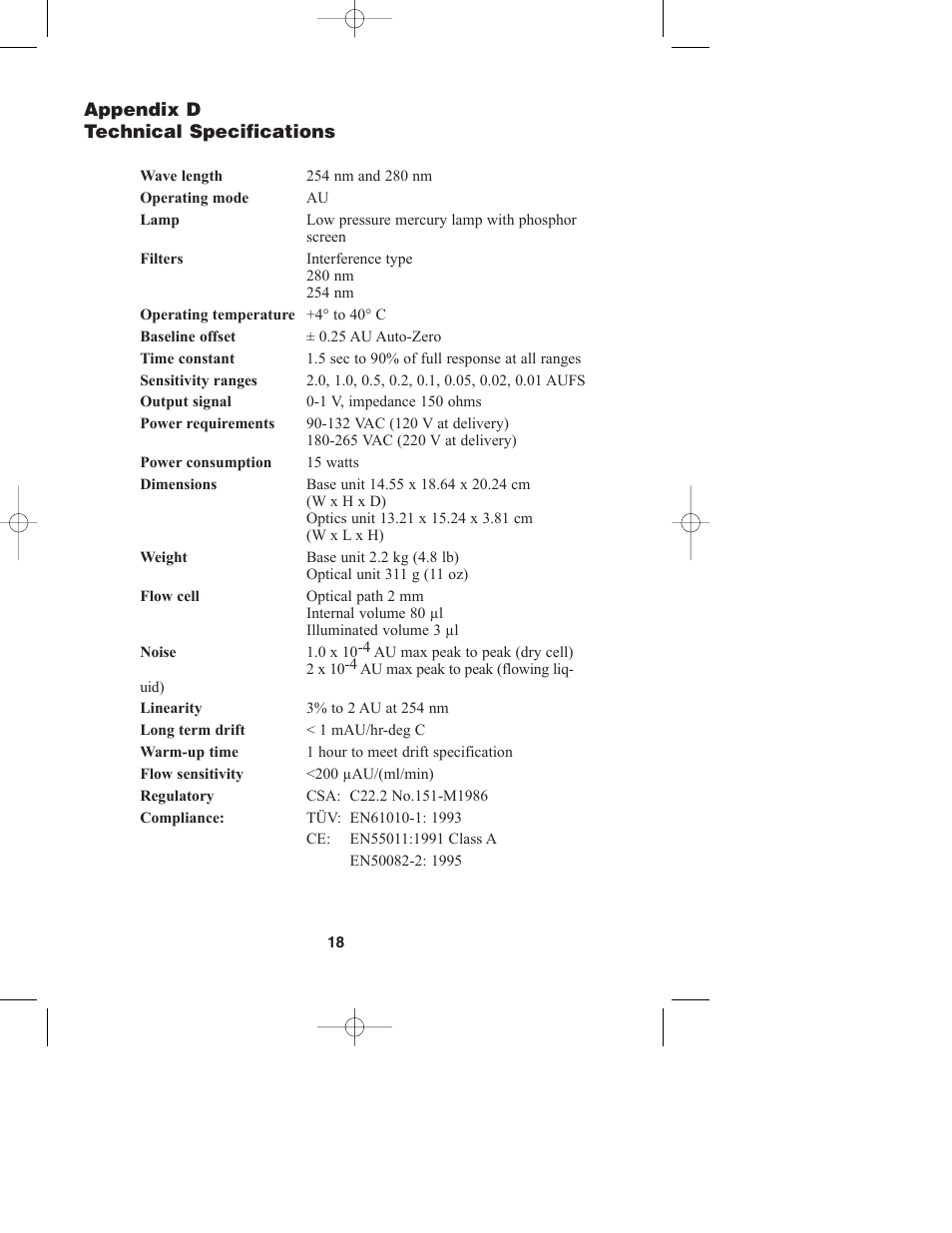 Bio-Rad Model EM-1 Econo™ UV Monitor User Manual | Page 21 / 23