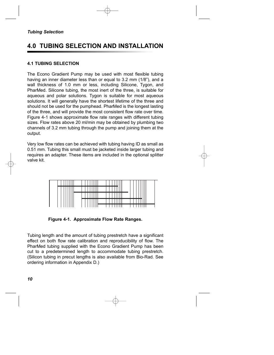 0 tubing selection and installation | Bio-Rad Econo Gradient Pump Kits User Manual | Page 14 / 51