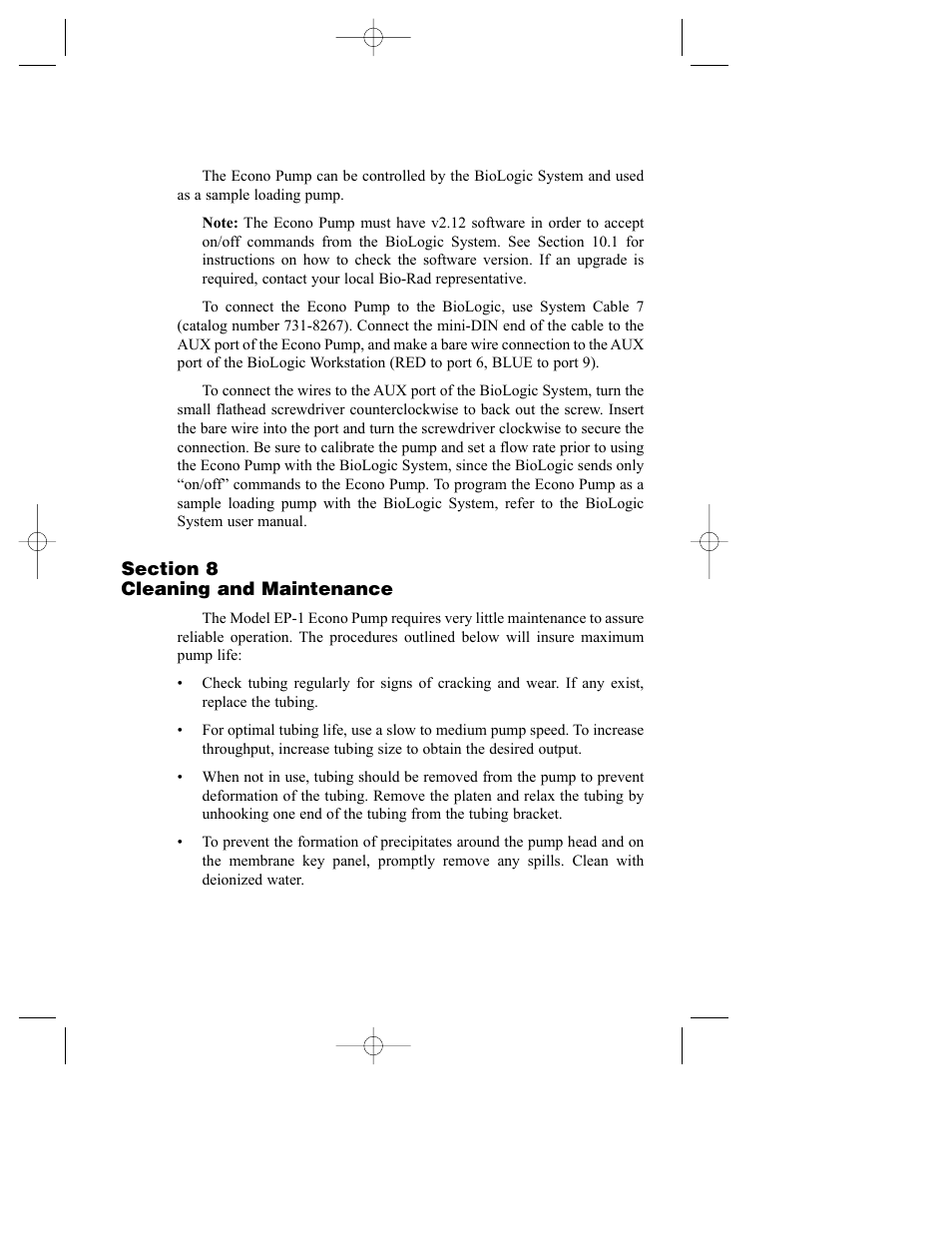 Bio-Rad Model EP-1 Econo Pump User Manual | Page 20 / 27