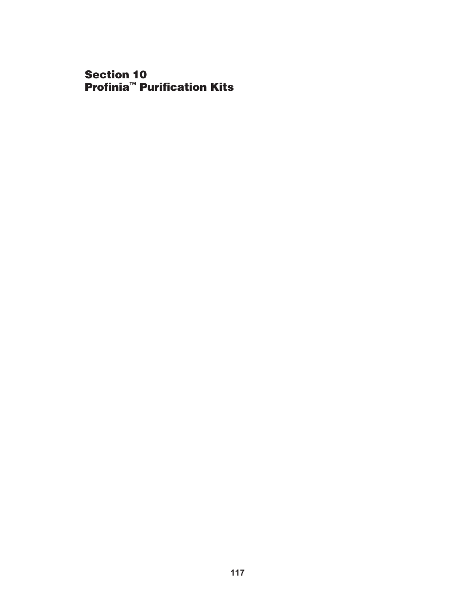 Purification kits | Bio-Rad Profinia™ Protein Purification Instrument User Manual | Page 124 / 224