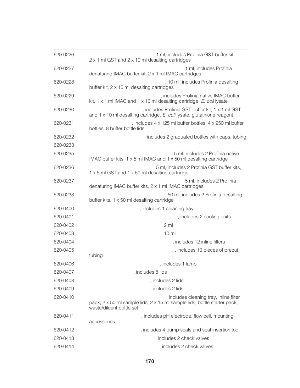 Bio-Rad Profinia™ Protein Purification Instrument User Manual | Page 177 / 224