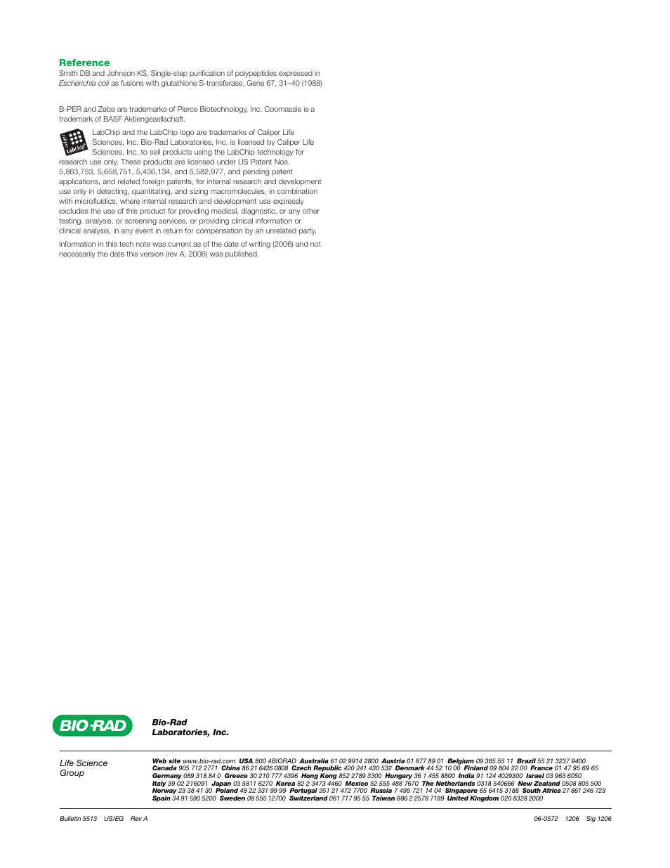 Reference | Bio-Rad Profinia™ Protein Purification Instrument User Manual | Page 4 / 4