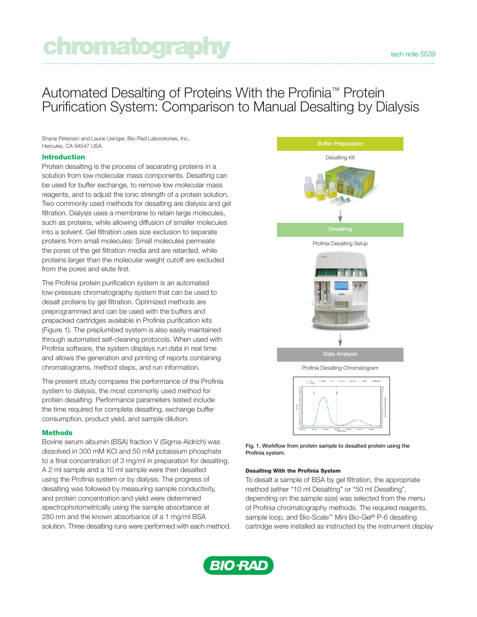 Bio-Rad Profinia™ Protein Purification Instrument User Manual | 2 pages