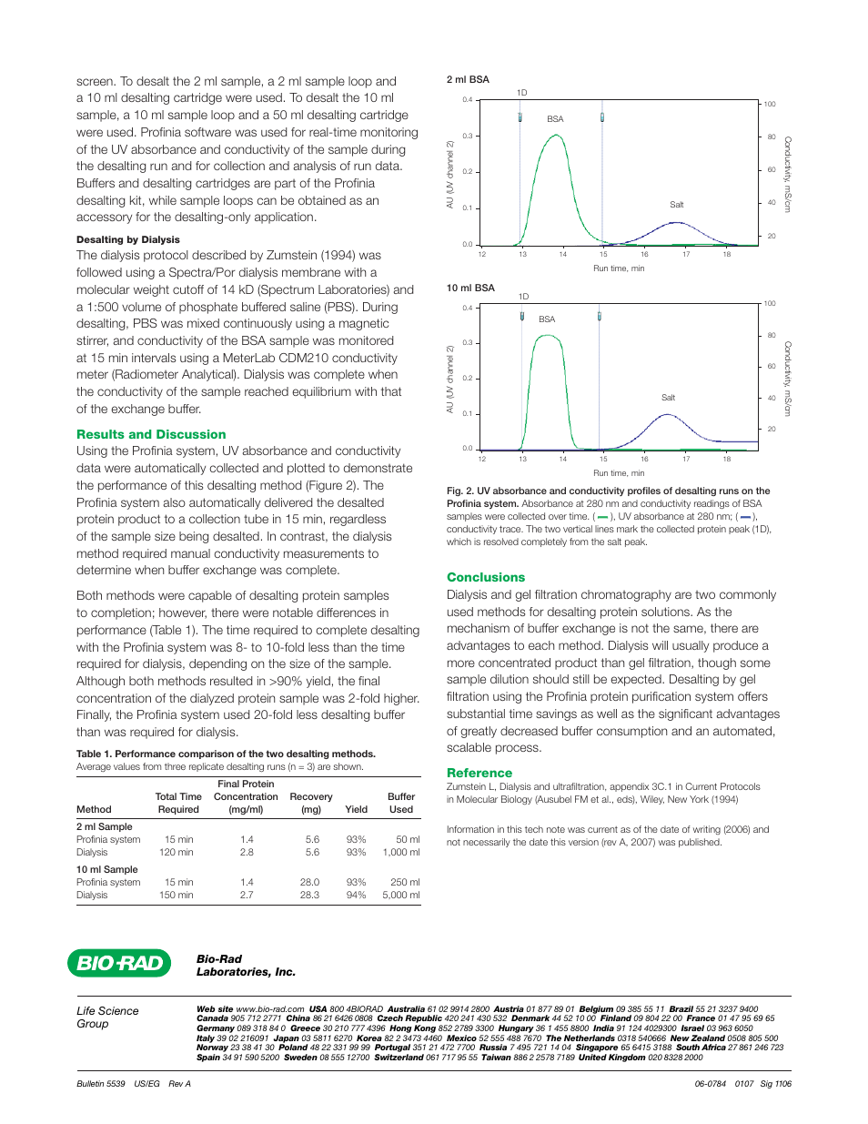 Bio-Rad Profinia™ Protein Purification Instrument User Manual | Page 2 / 2