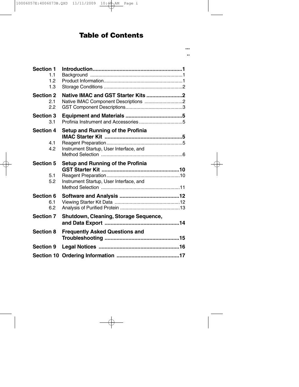 Bio-Rad Profinia Protein Purification System Kits User Manual | Page 3 / 24