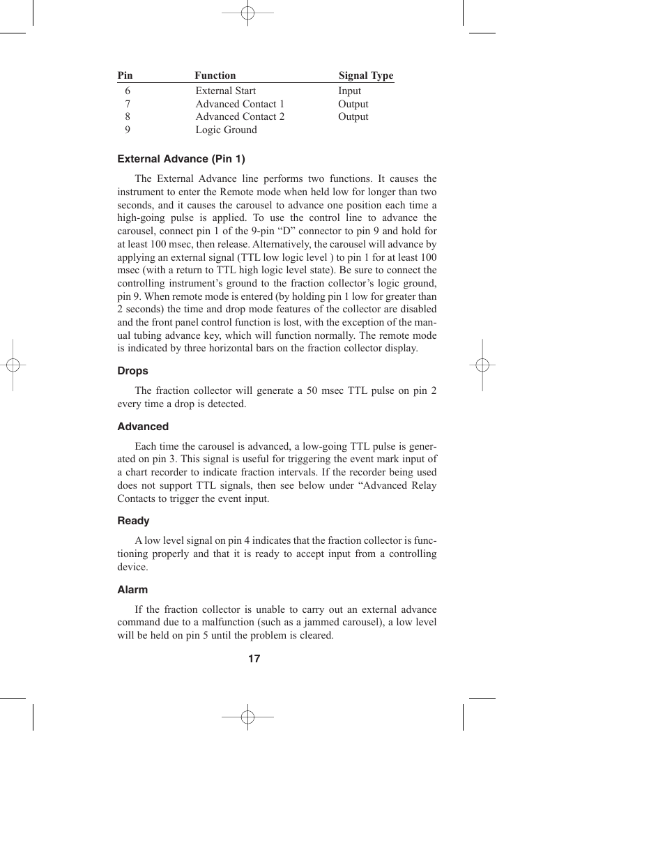 Bio-Rad Model 2110 Fraction Collector User Manual | Page 21 / 29