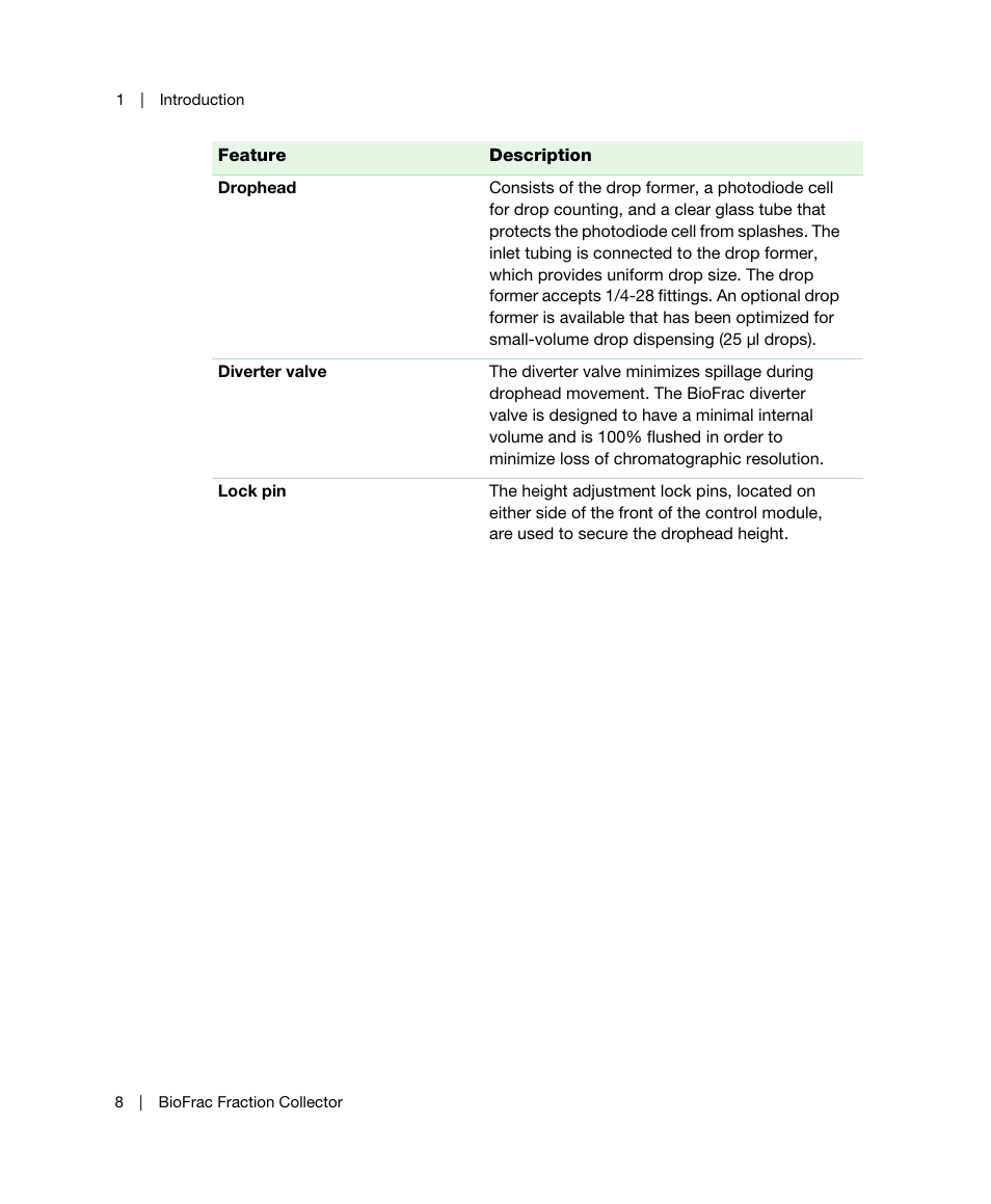Bio-Rad BioFrac™ Fraction Collector User Manual | Page 16 / 106