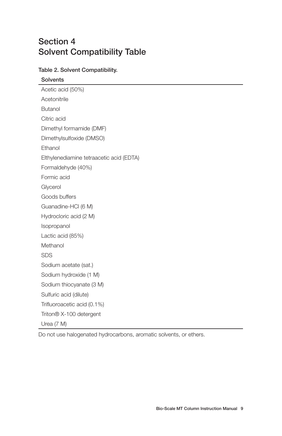 Bio-Rad Bio-Scale™ MT High-Resolution Empty Columns User Manual | Page 13 / 16