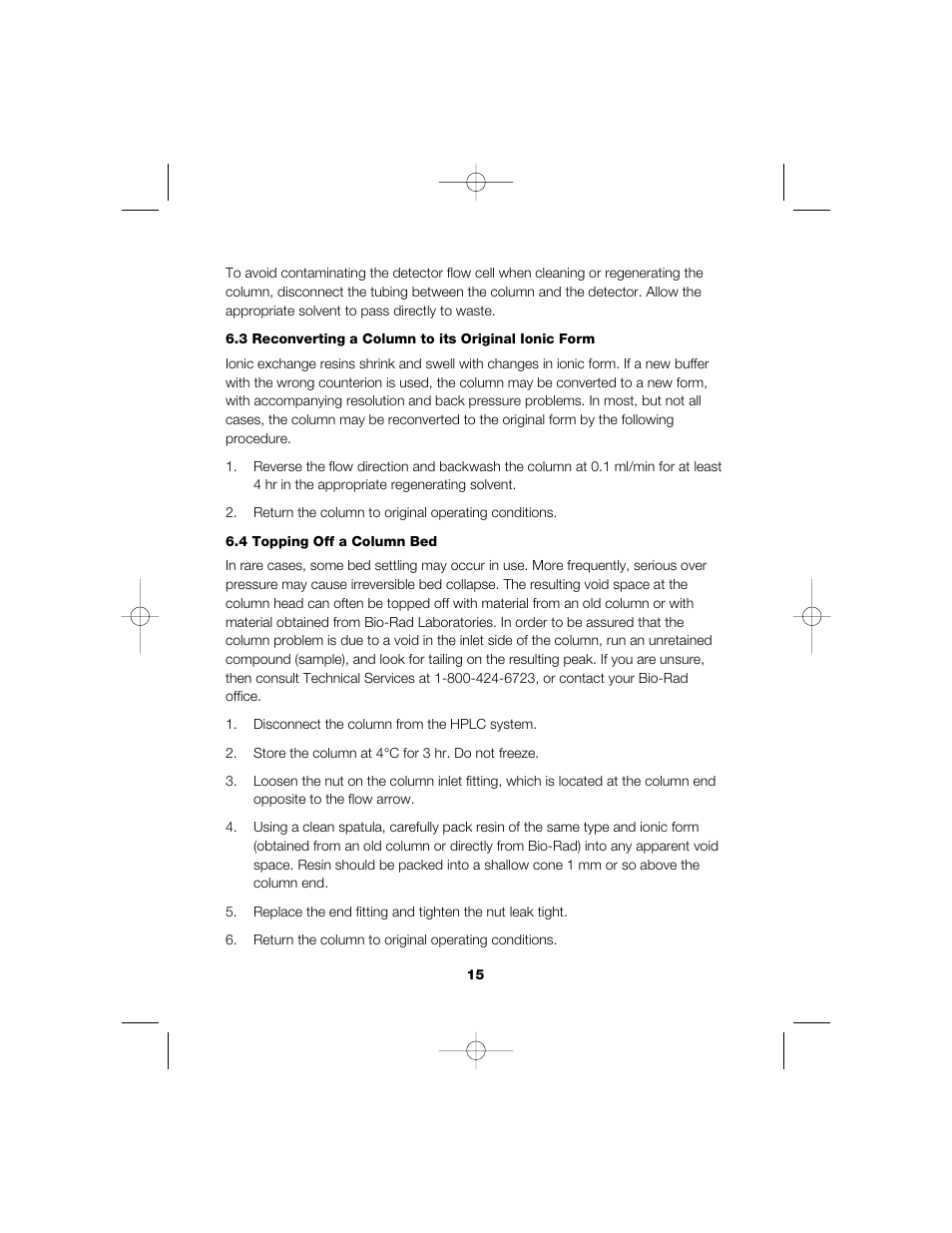 Bio-Rad Aminex Organic Acid and Alcohol Analysis Columns User Manual | Page 17 / 22